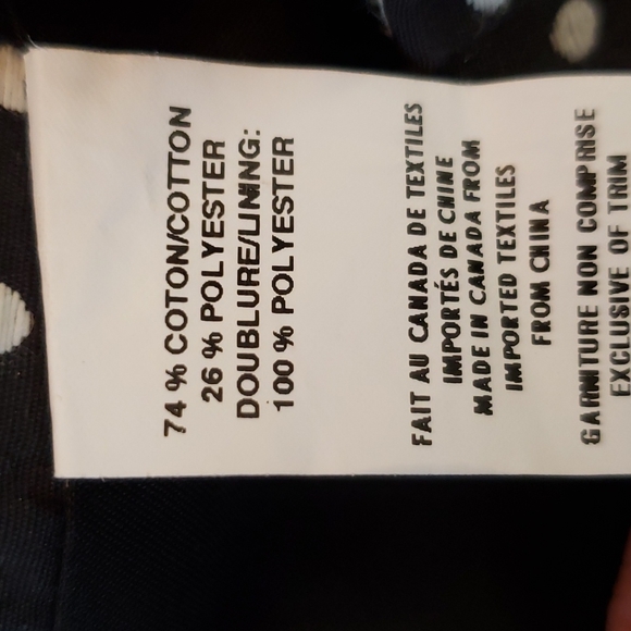 Jacob Black & White Polka-dot Skirt 8 EUC - Picture 8 of 9